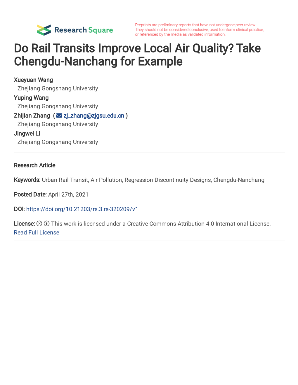 Take Chengdu-Nanchang for Example