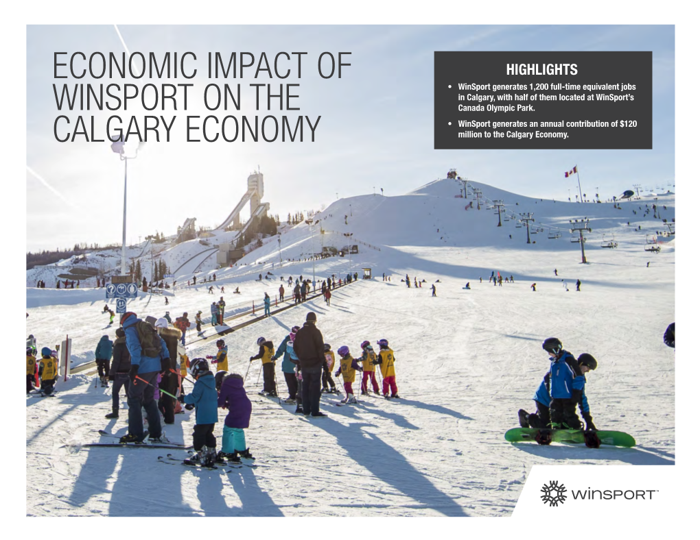 Economic Impact of Winsport on the Calgary Economy