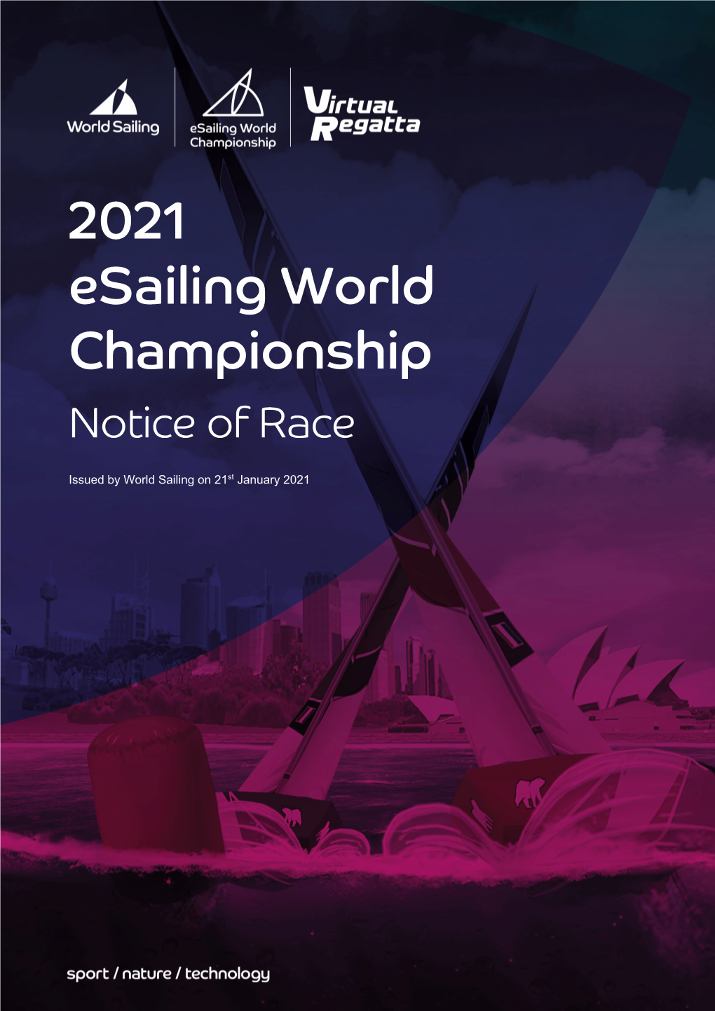 The Notice of Race for This 2021 Esailing World Championship Can