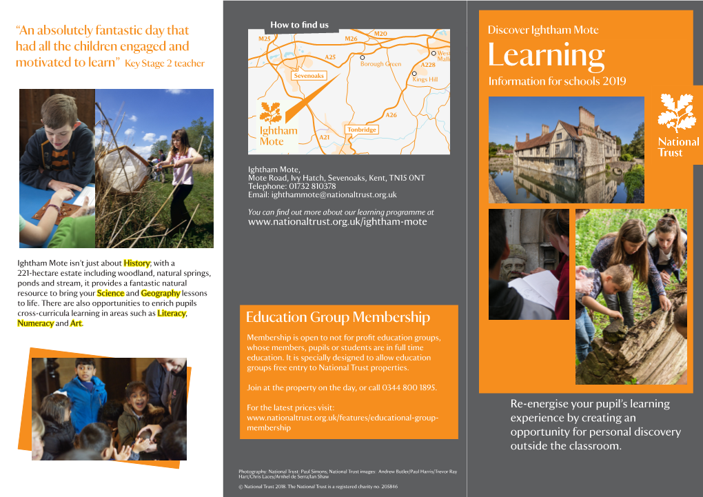 Learning Sevenoaks Kings Hill Information for Schools 2019