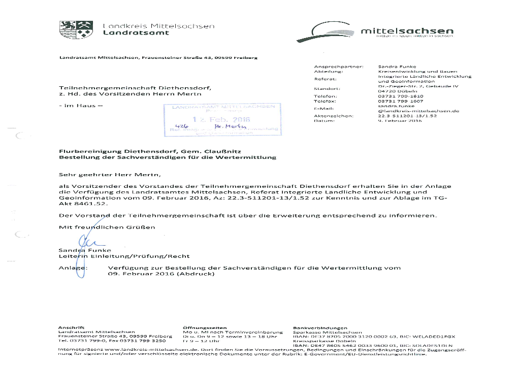 * Londkreis Mil:I:Elsochsen 0 Landratsamt R Mittelsachsen *, /? Mi(Ten Im Leben