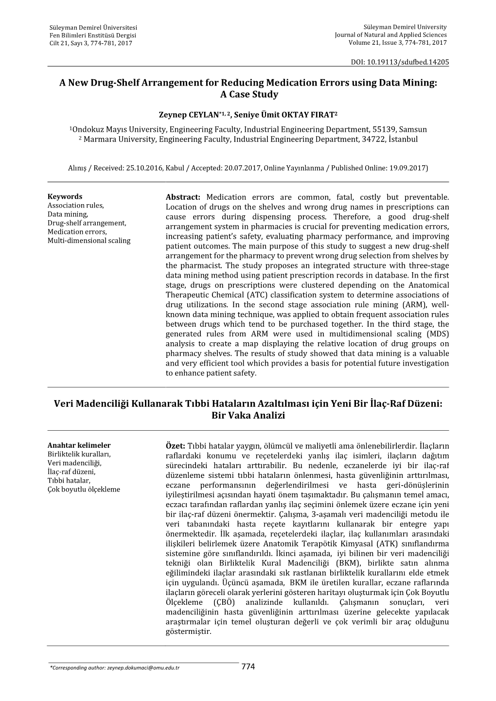 A New Drug-Shelf Arrangement for Reducing Medication Errors Using Data Mining: a Case Study