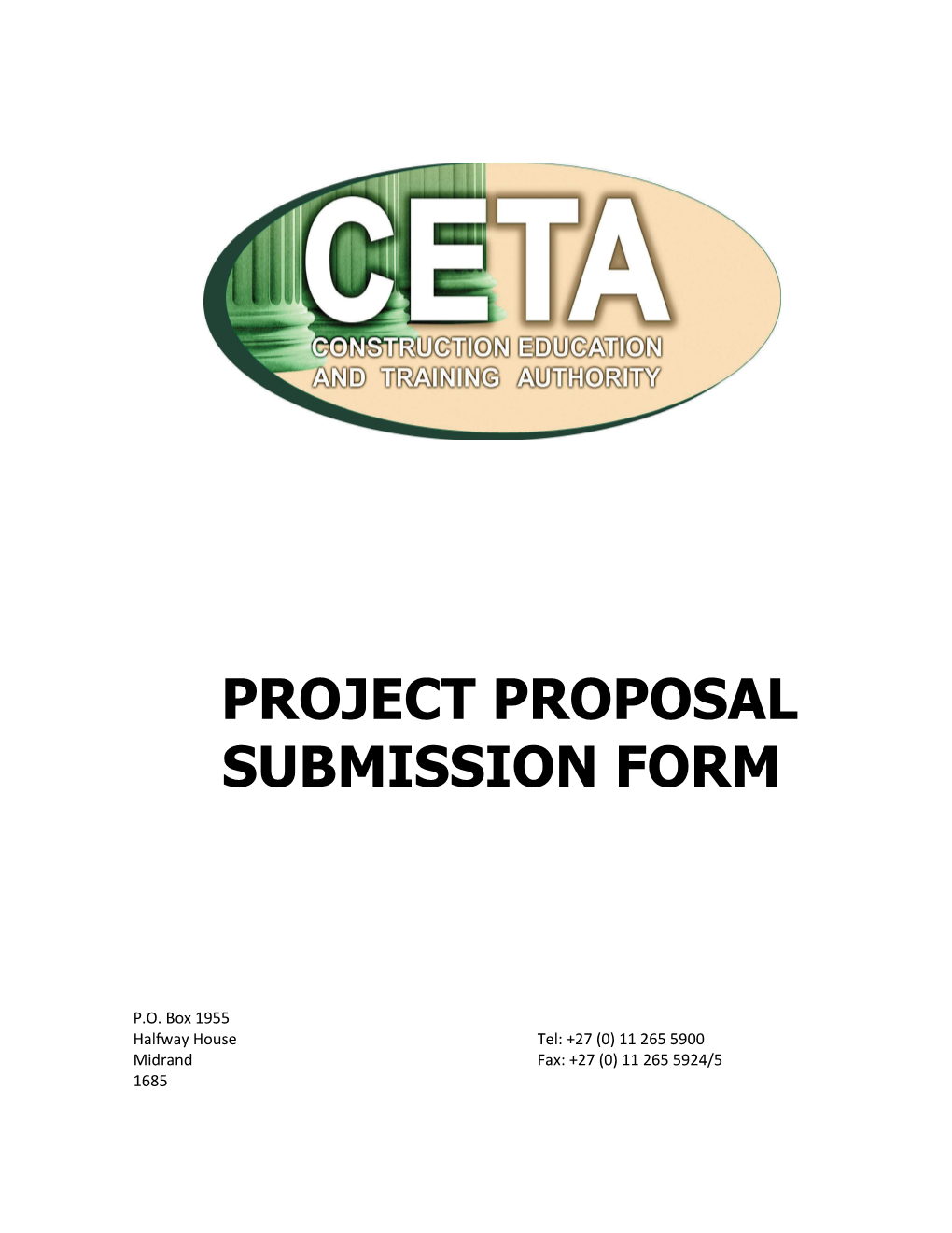 CETA Project Proposal Submission