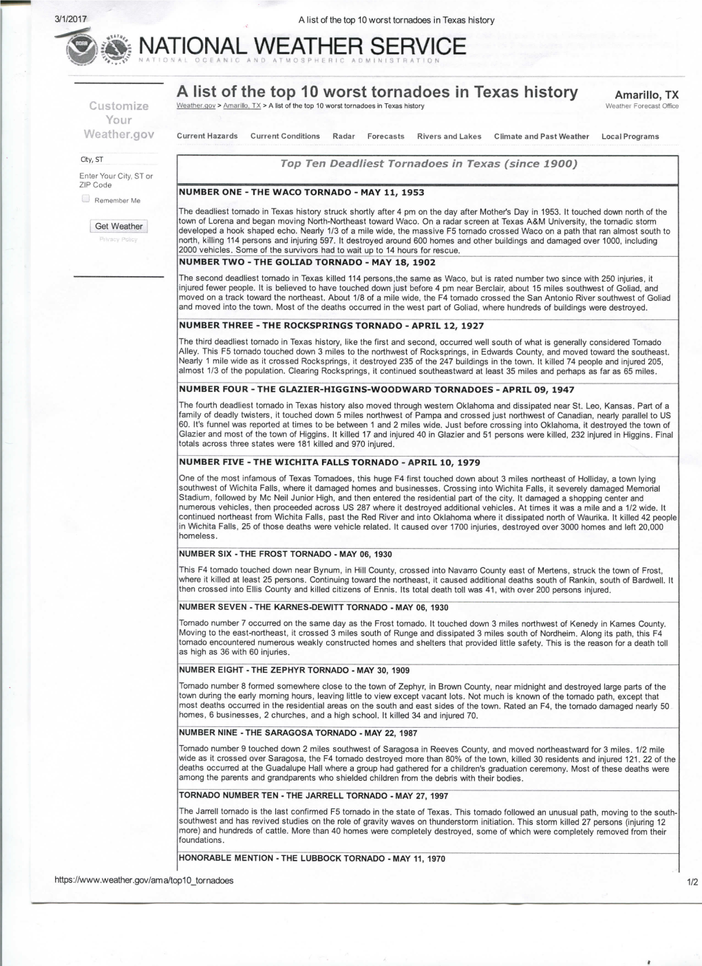 Usk NATIONAL WEATHER SERVICE