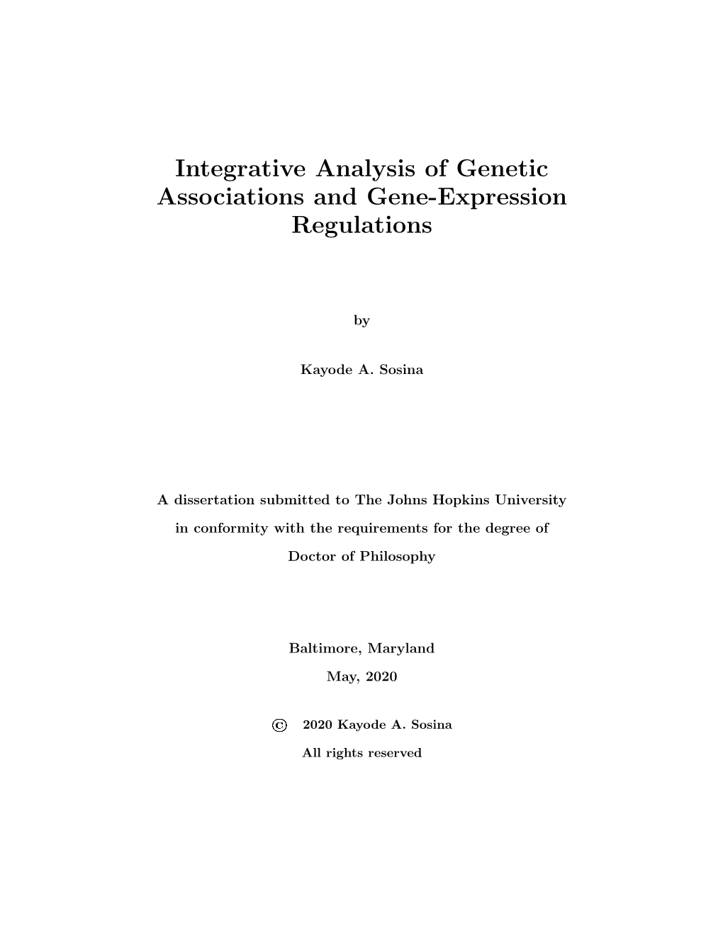 Integrative Analysis of Genetic Associations and Gene-Expression Regulations