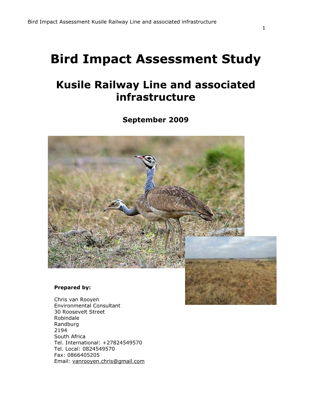 Bird Impact Assessment Study