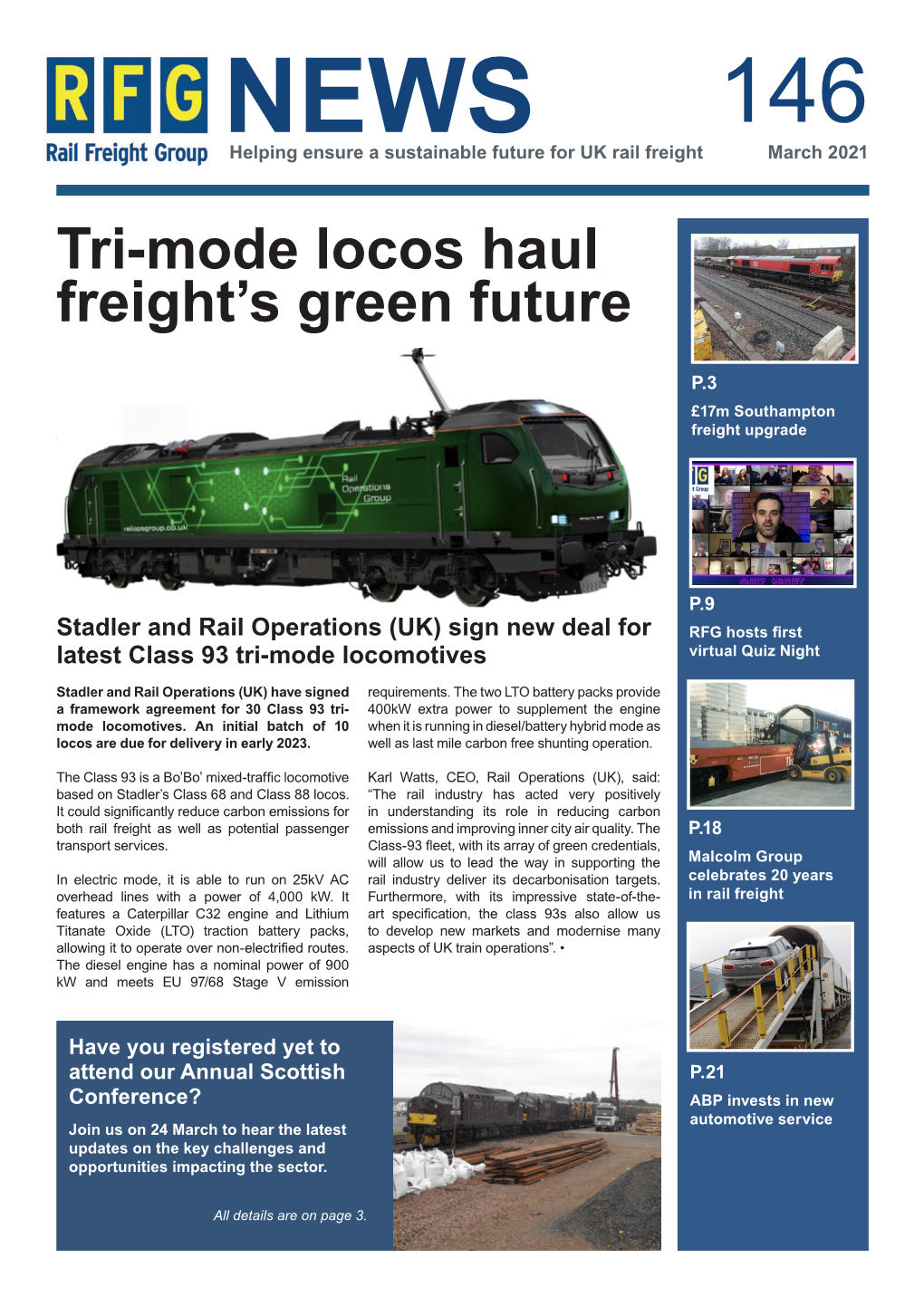 Tri-Mode Locos Haul Freight's Green Future