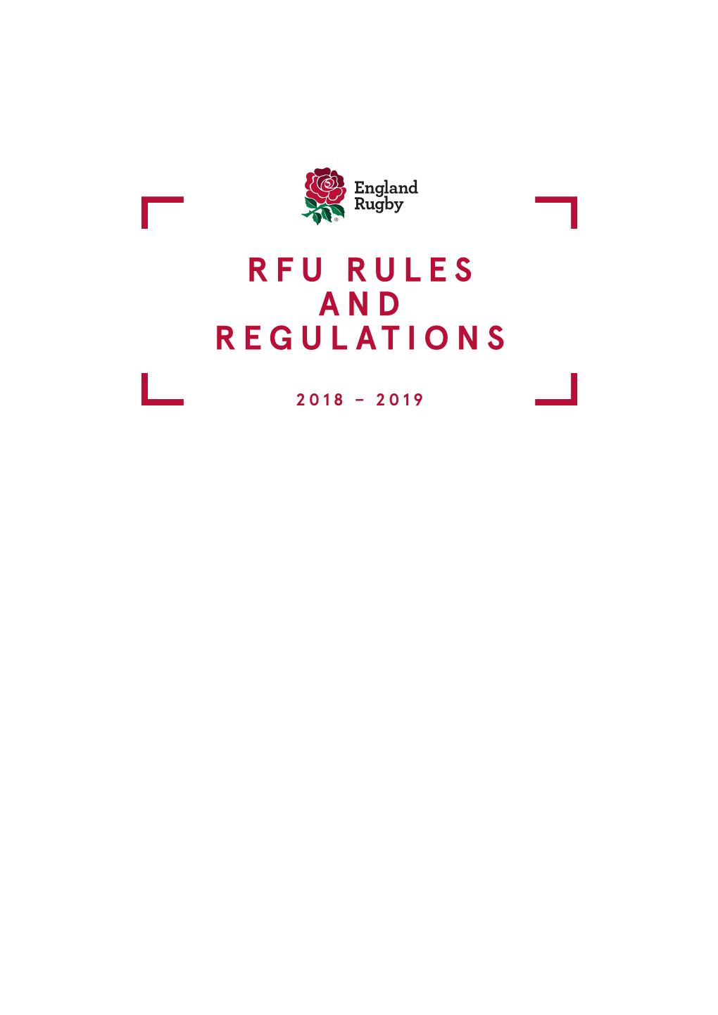 RFU Rules and Regulations to Constituent Bodies Or Such