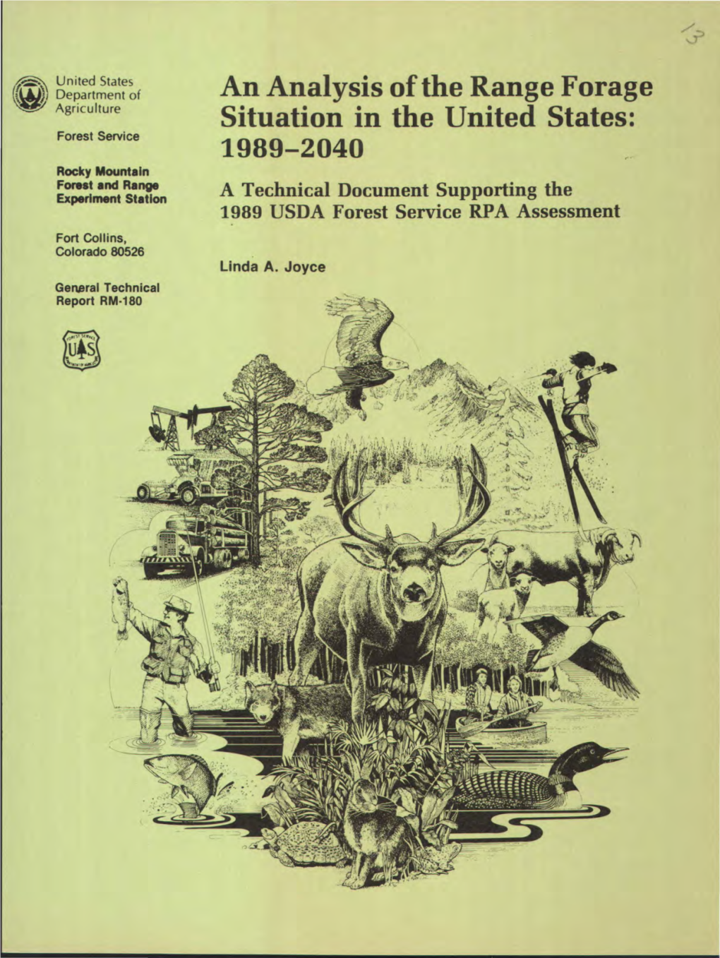 Range Forage Situation in the US: 1989-2040