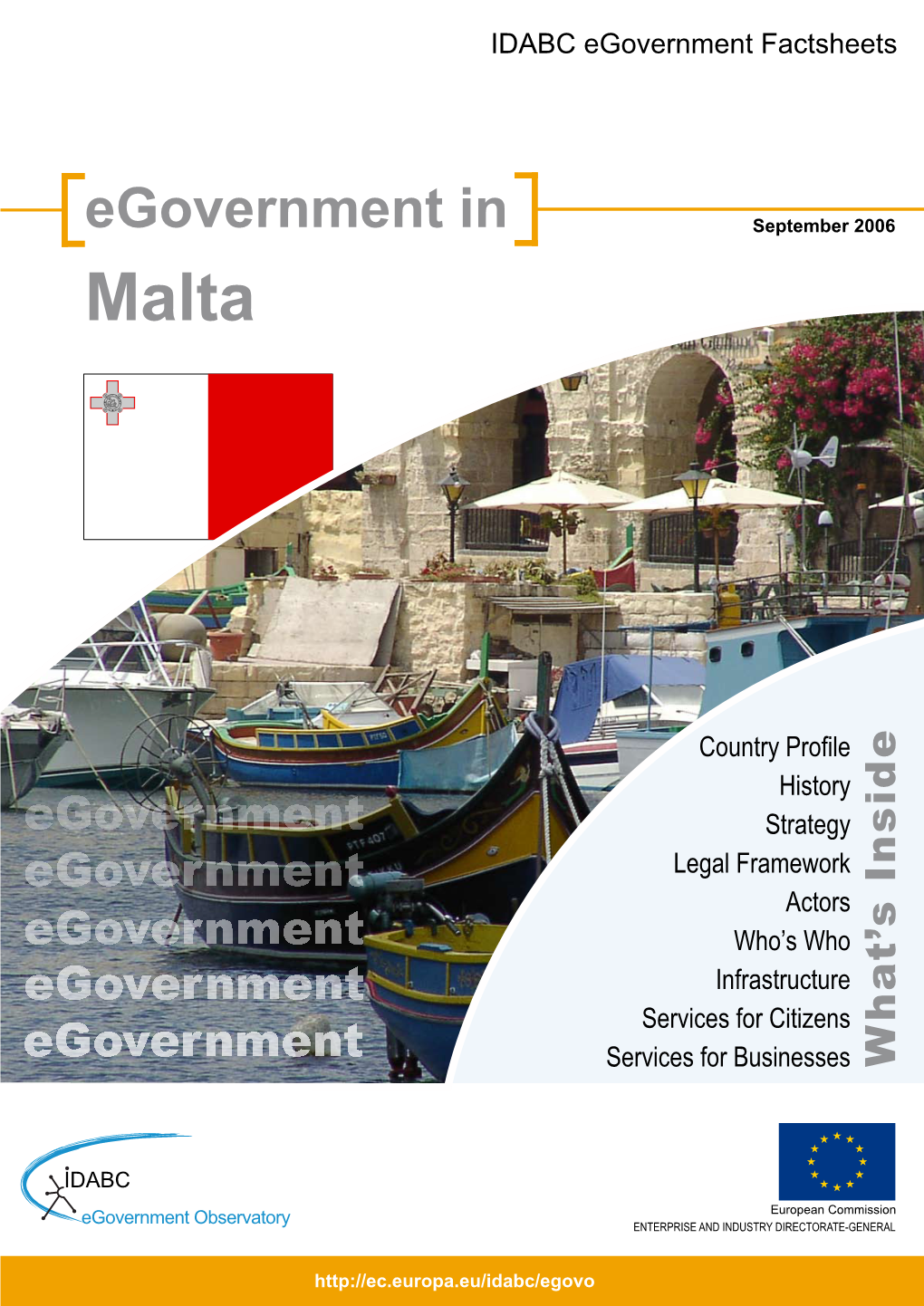 Egovernment in September 2006 Malta