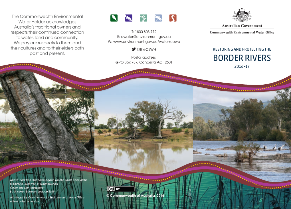 RESTORING and PROTECTING the BORDER RIVERS 2016–17