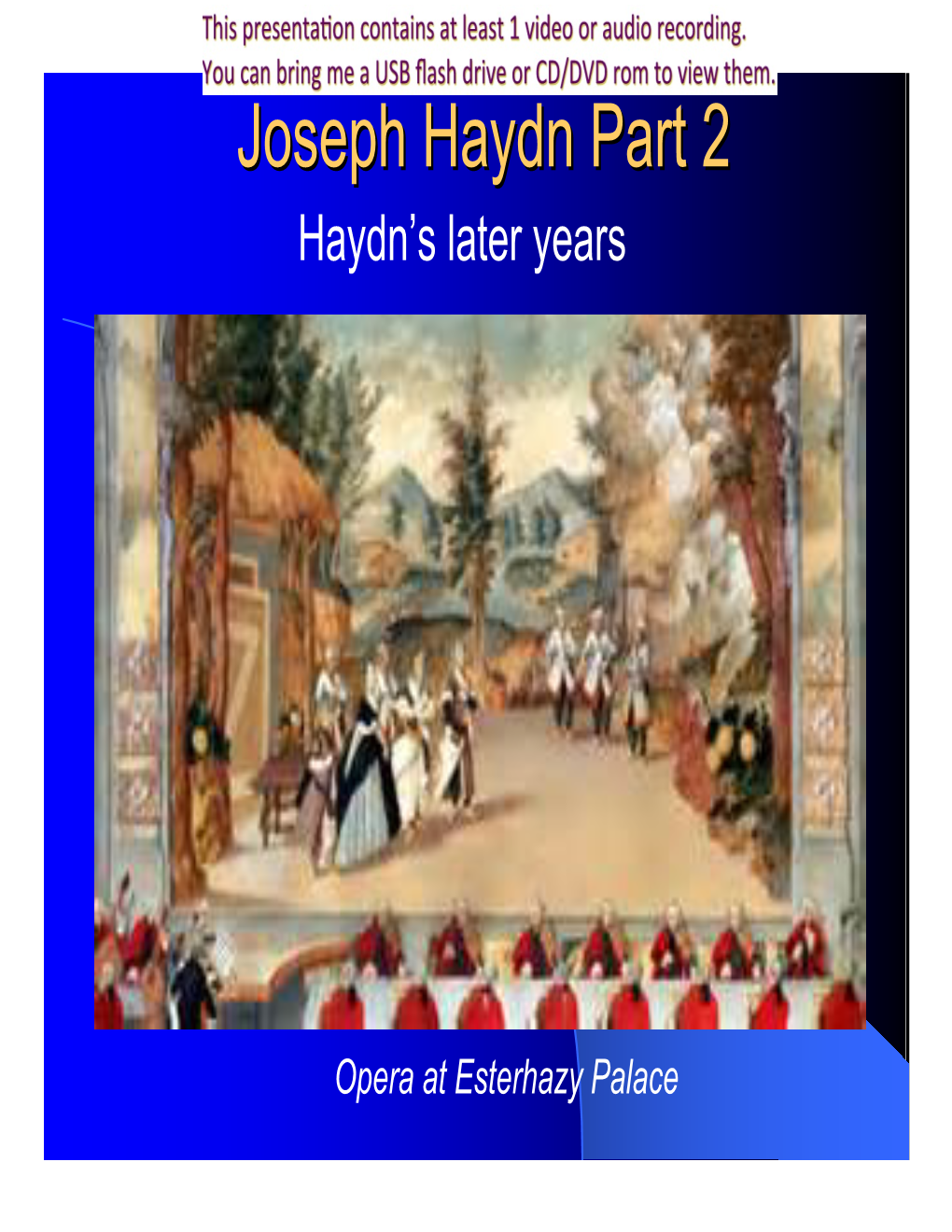 Joseph Haydn Part 2