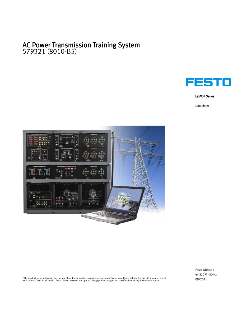 AC Power Transmission Training System, Model 8010-B0