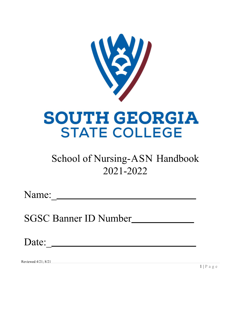 ASN School of Nursing Handbook
