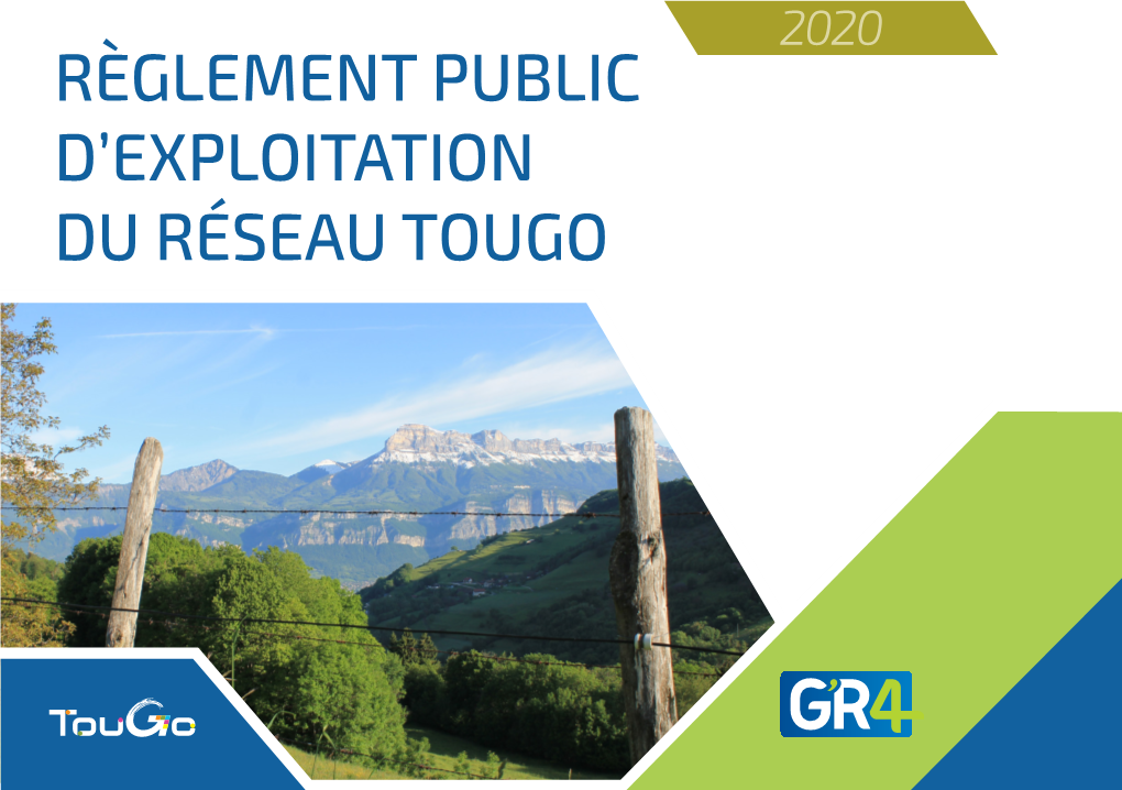 Règlement Public D'exploitation Tougo