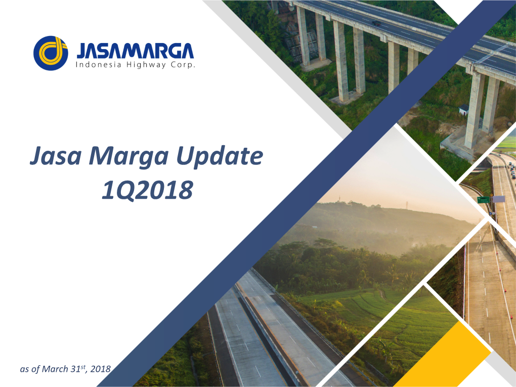 Jasa Marga Update 1Q2018