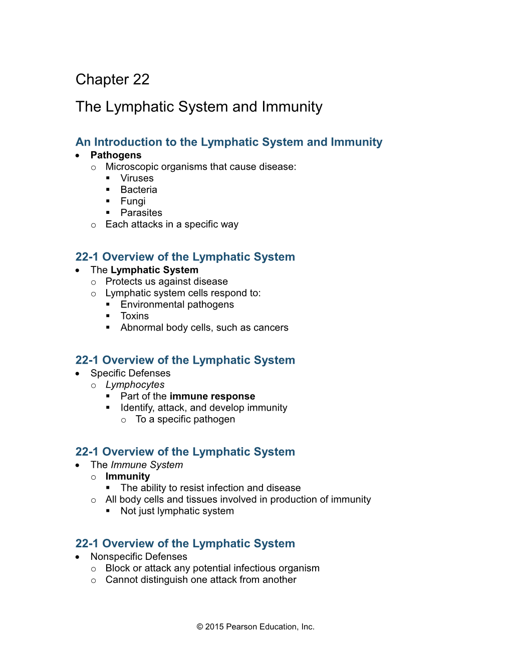 Chapter 22 the Lymphatic System and Immunity