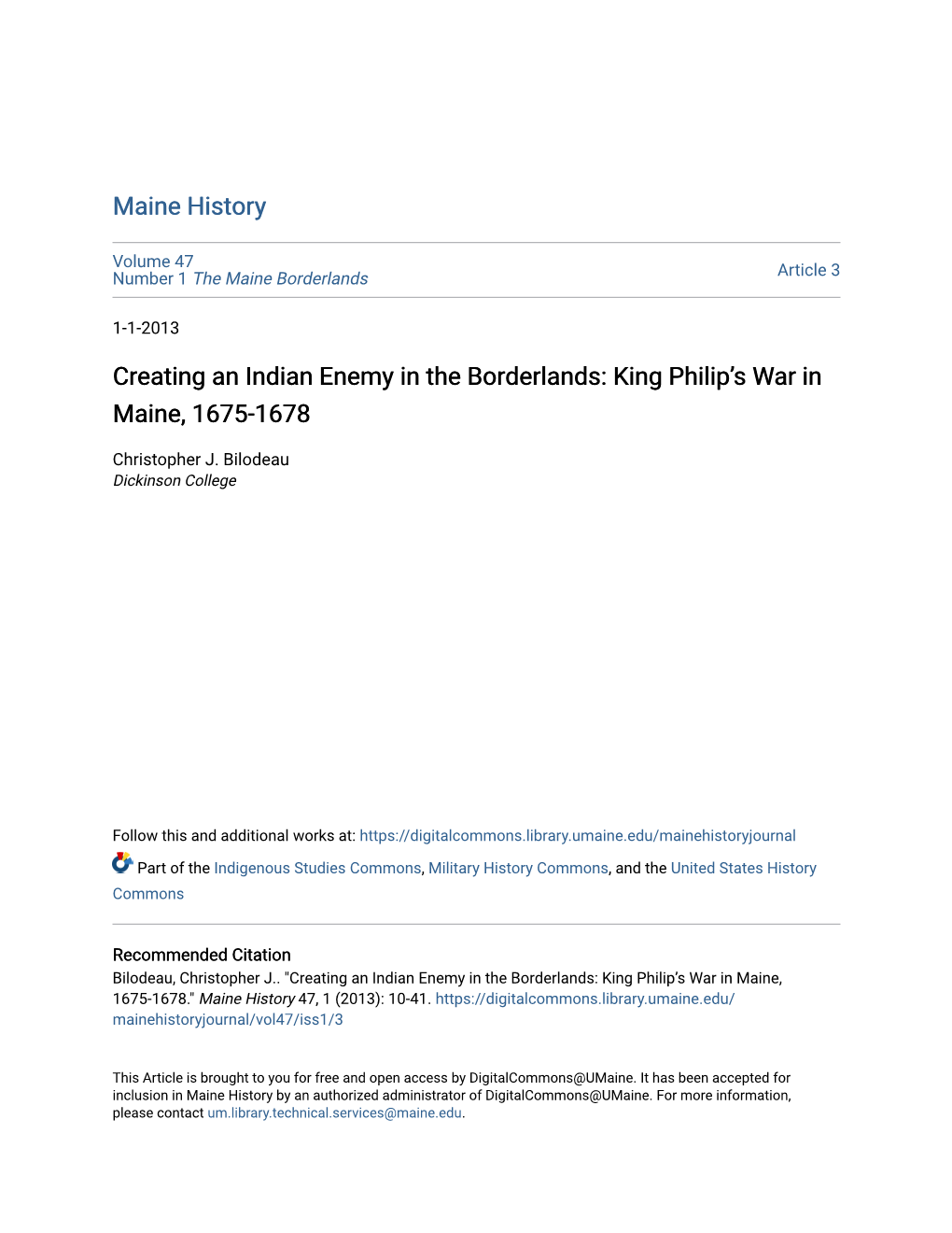 King Philip's War in Maine, 1675-1678