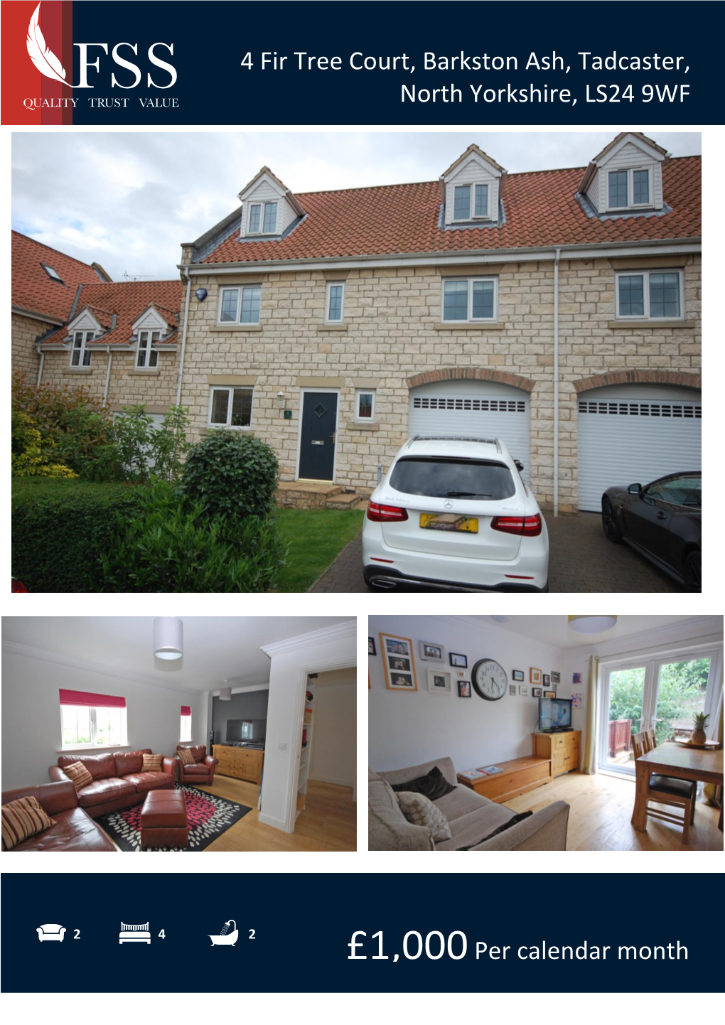 4 Fir Tree Court, Barkston Ash, Tadcaster, North Yorkshire, LS24 9WF