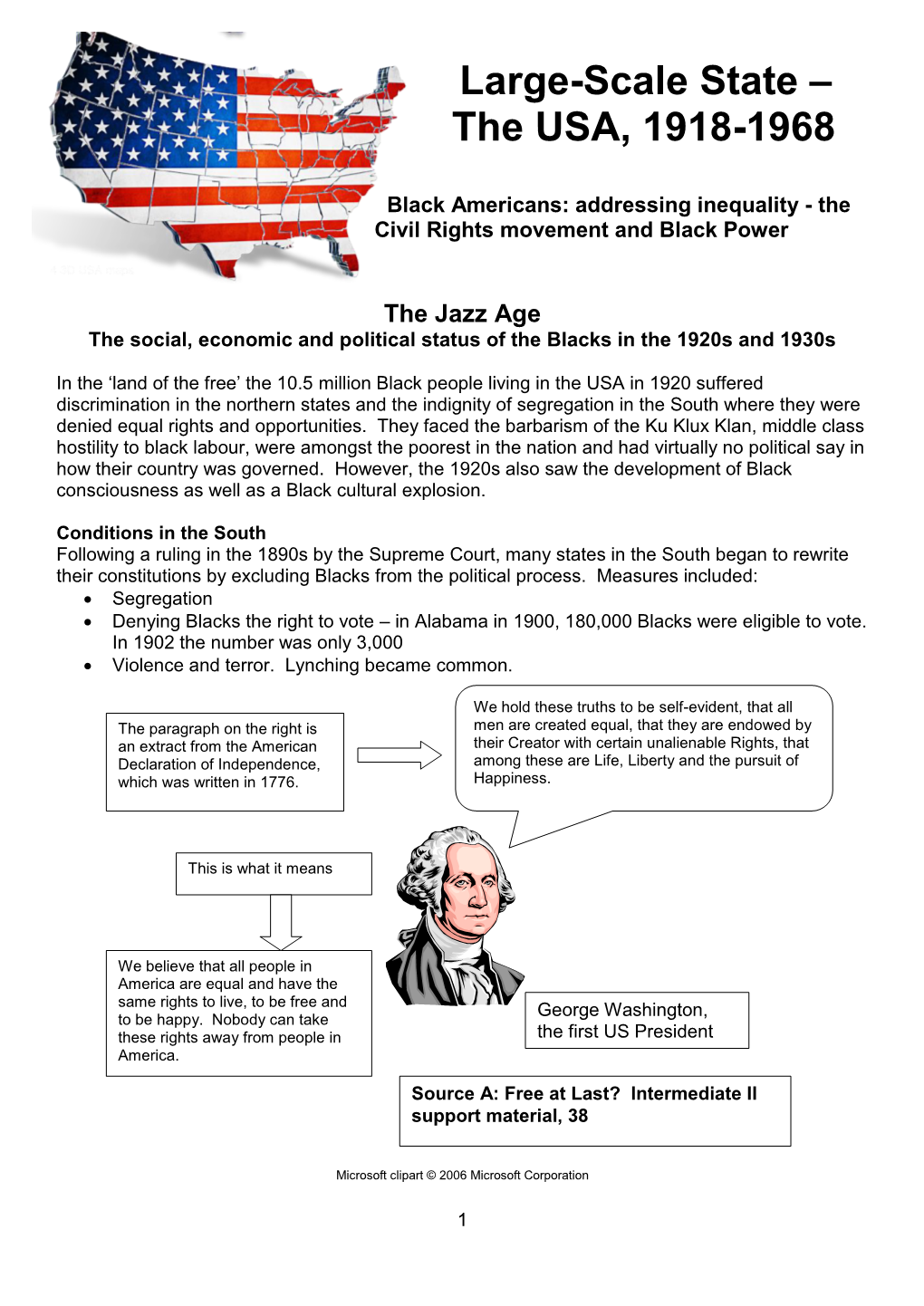 Large-Scale State – the USA, 1918-1968