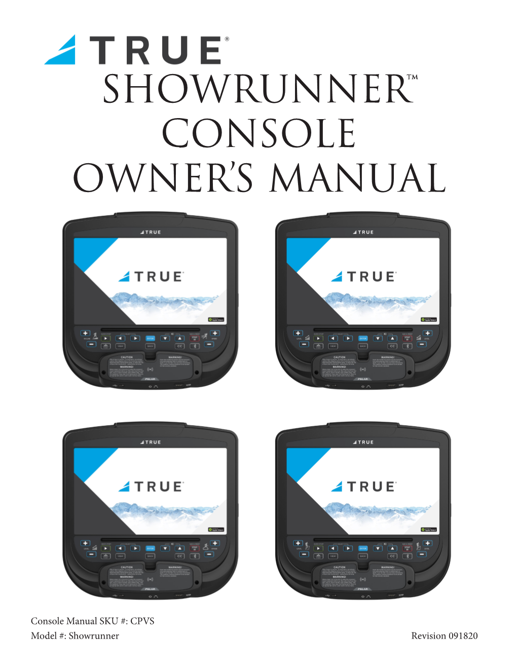 Showrunner™ Console Owner's Manual