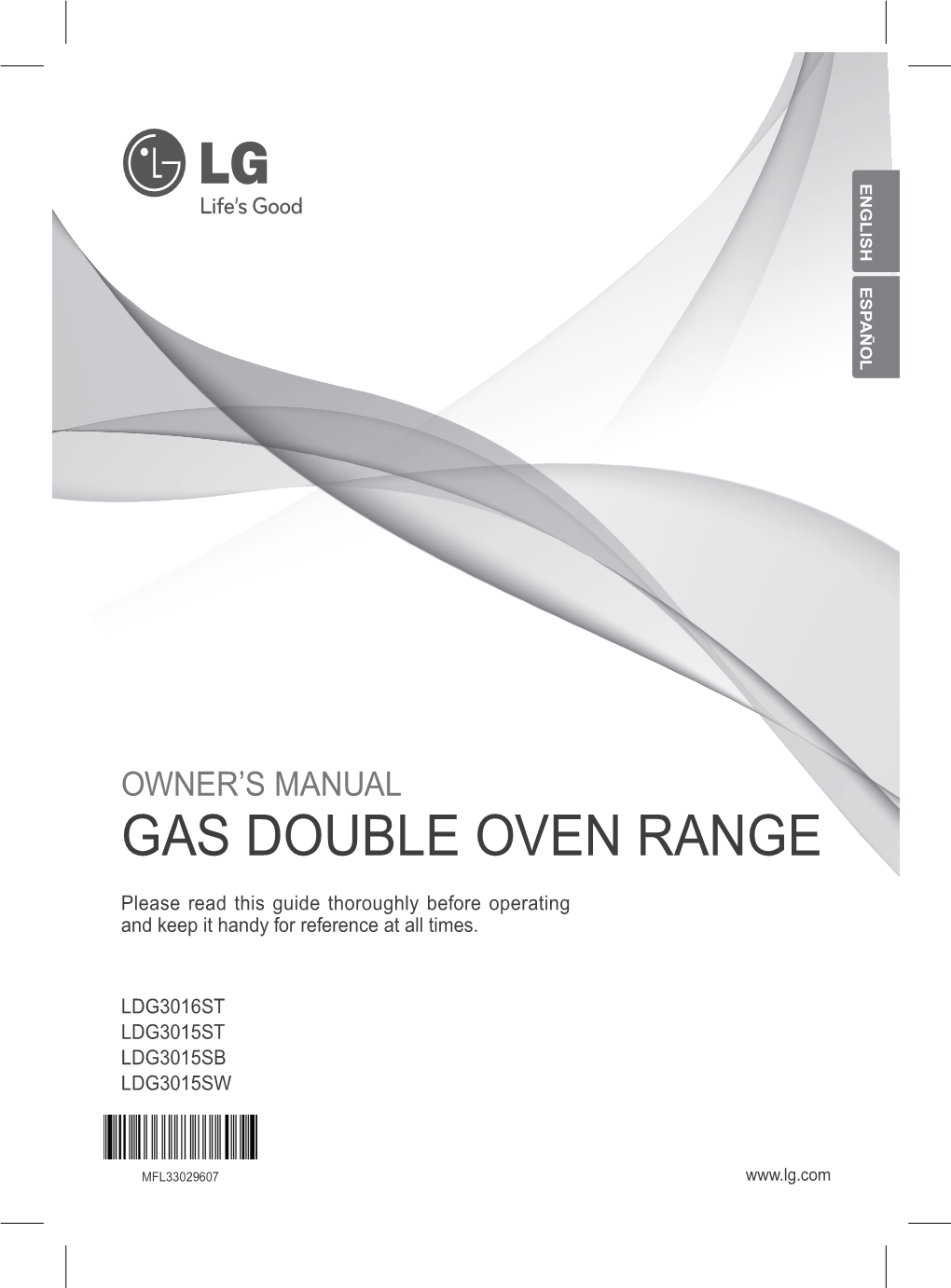 Gas Double Oven Range