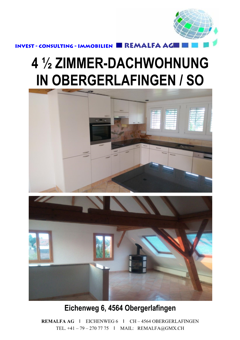 4 ½ Zimmer-Dachwohnung in Obergerlafingen / So