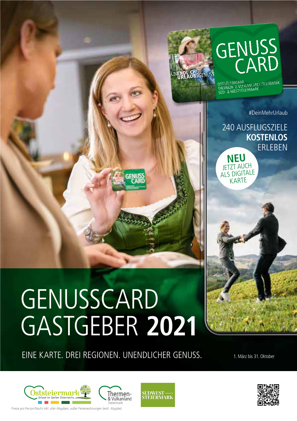 Genusscard Gastgeber 2021