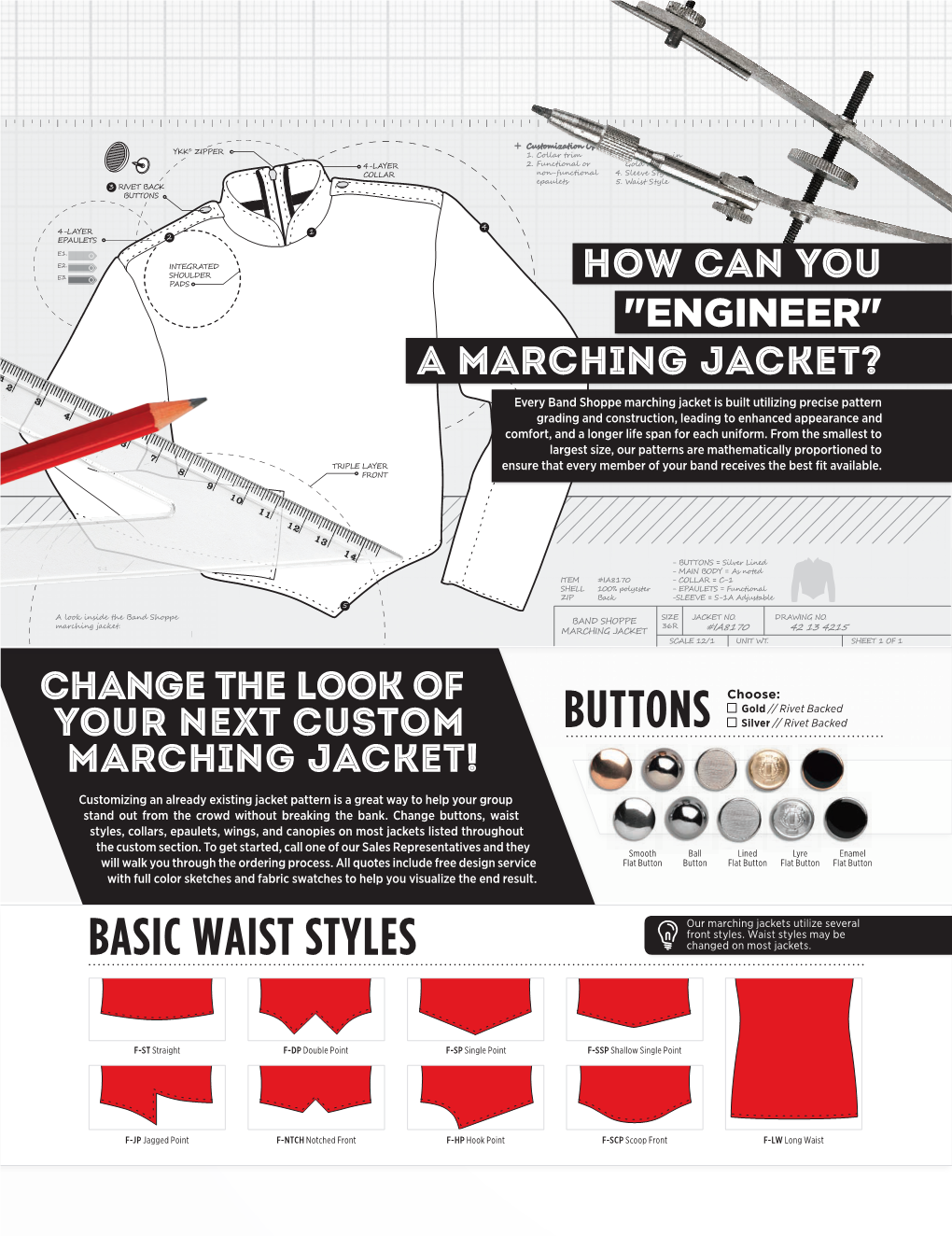 Marching Jacket Styling Options