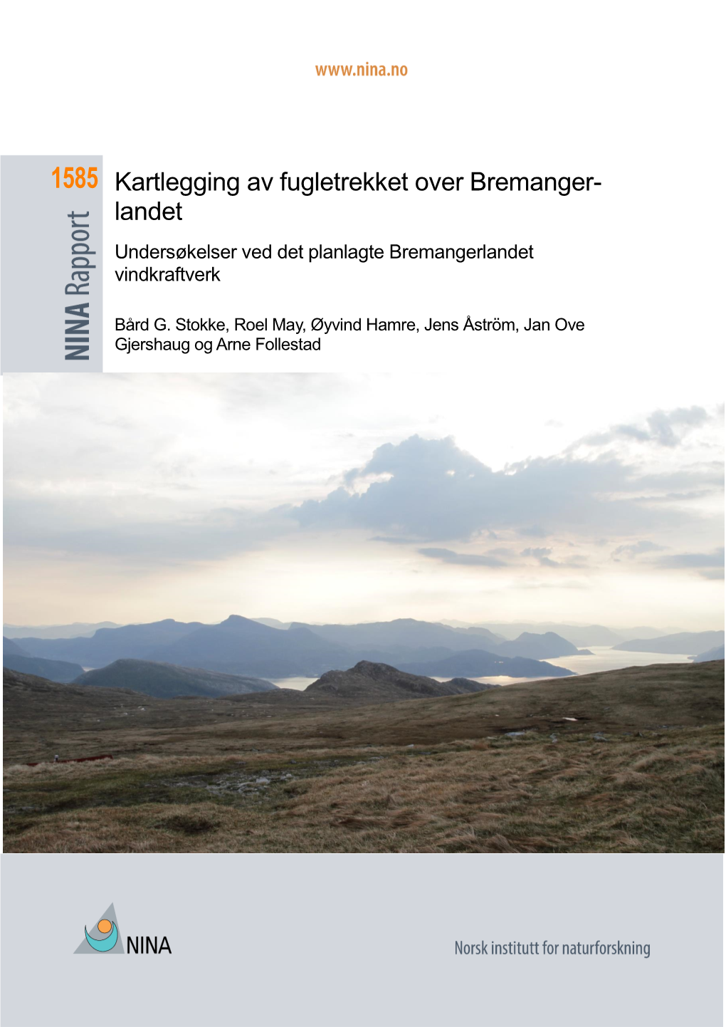 1585 Kartlegging Av Fugletrekket Over Bremanger- Landet