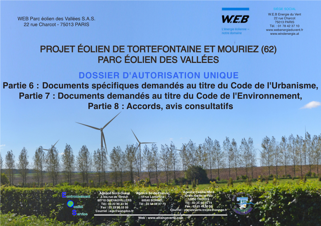 Projet Éolien De Tortefontaine Et Mouriez (62)