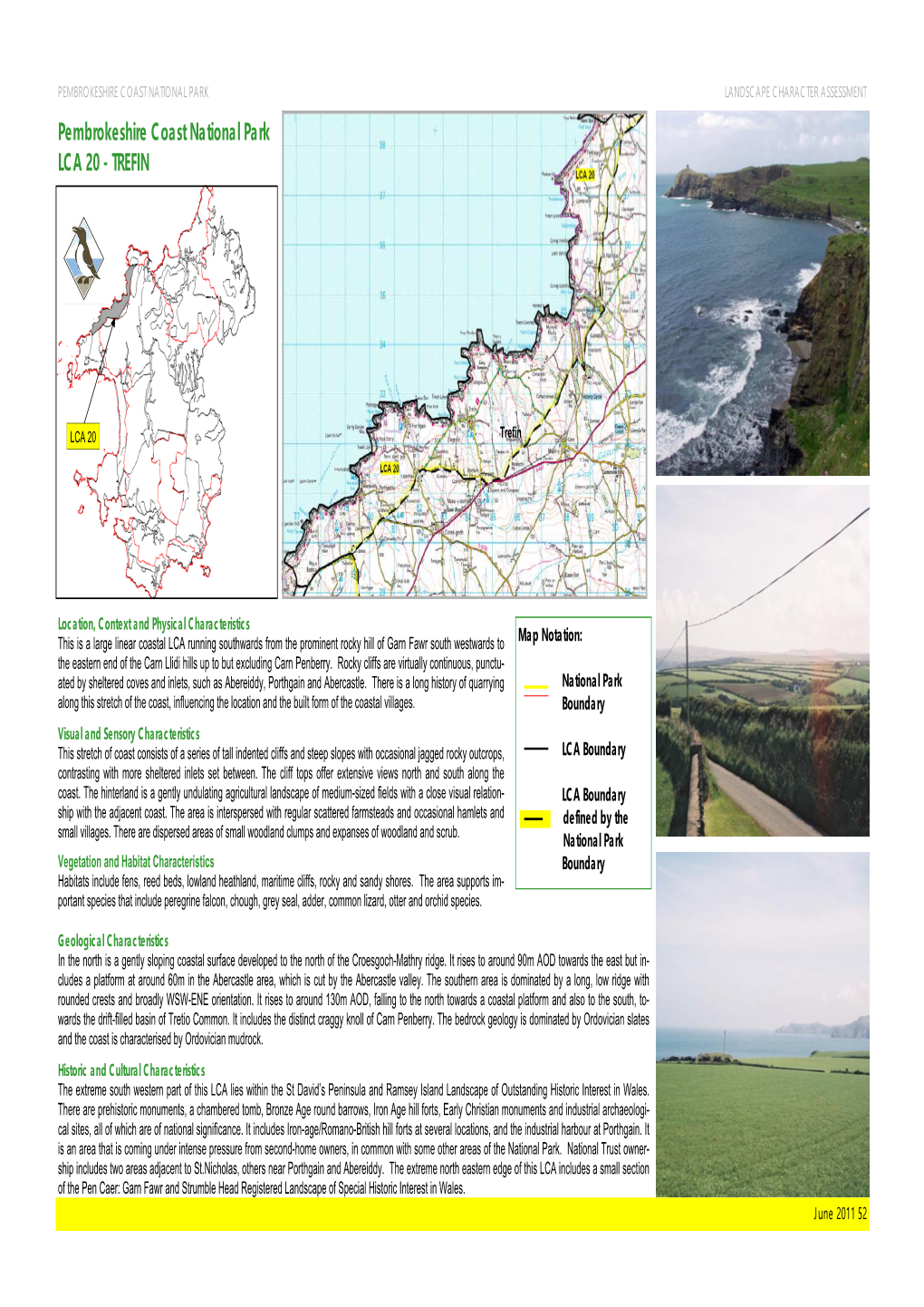 Pembrokeshire Coast National Park LCA 20 - TREFIN