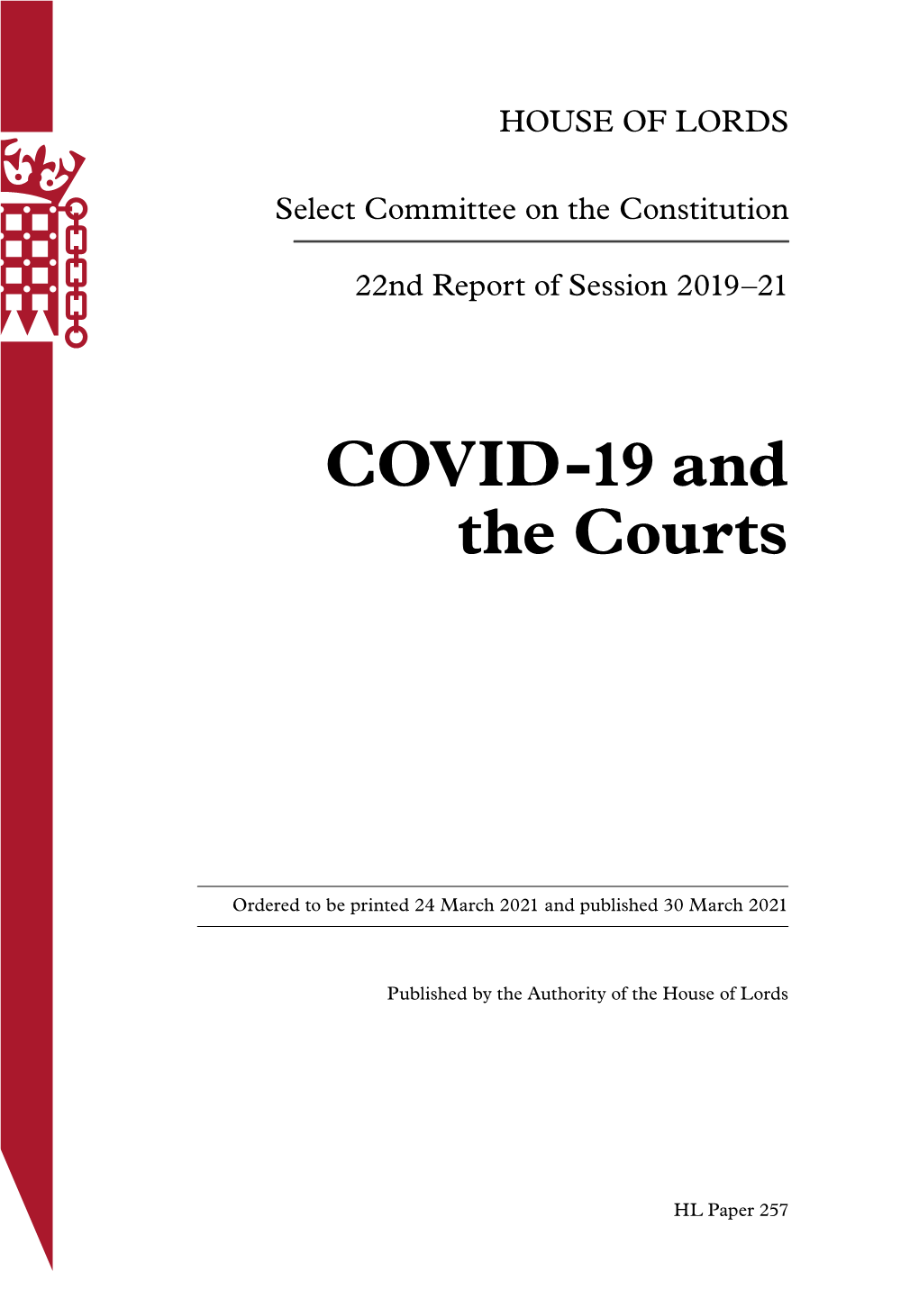 COVID-19 and the Courts