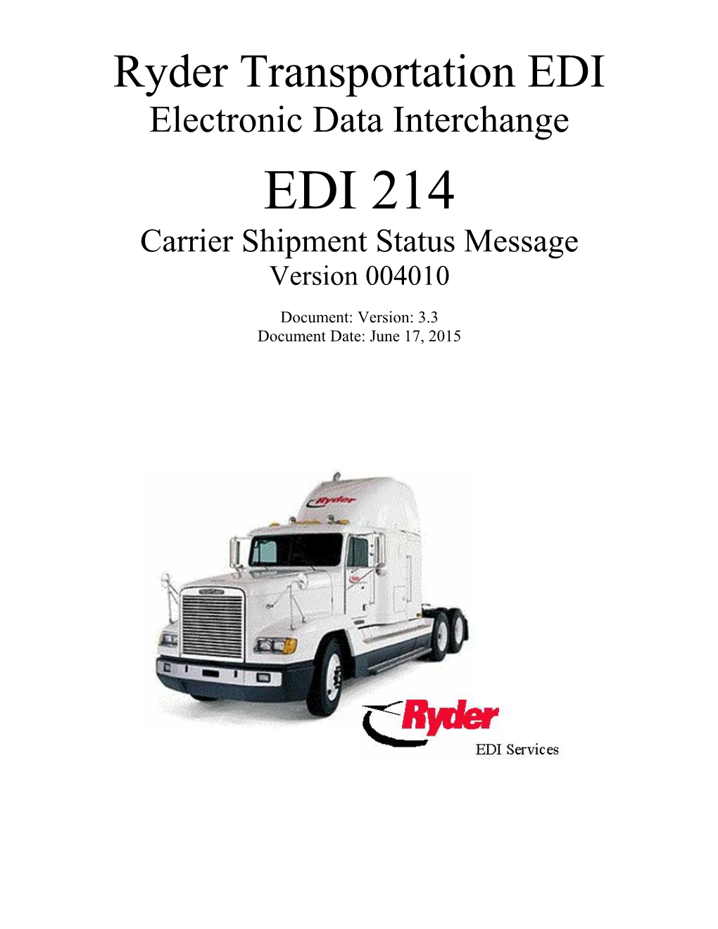 214 Transportation Carrier Shipment Status Message