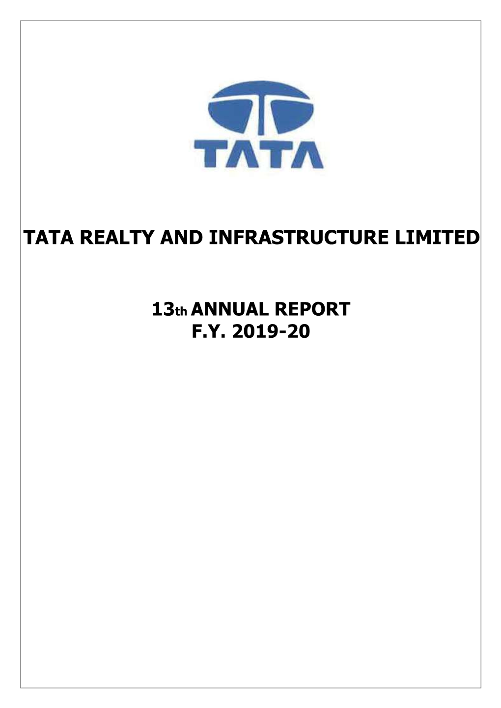 Tata Realty and Infrastructure Limited