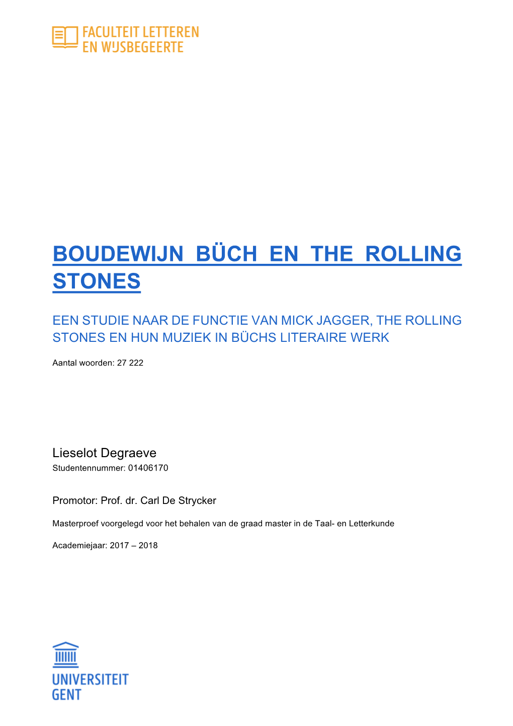 Boudewijn Büch En the Rolling Stones