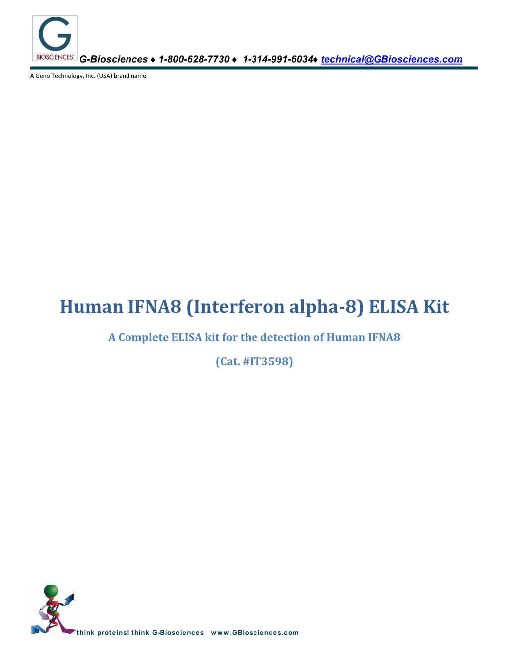 Human IFNA8 (Interferon Alpha-8) ELISA Kit