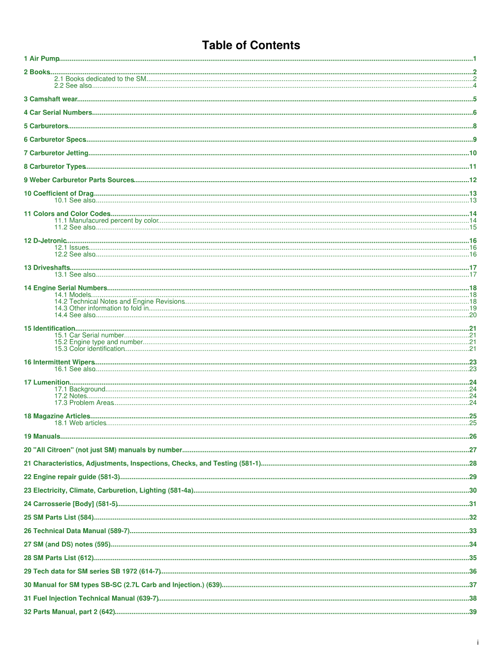 Table of Contents 1 Air Pump