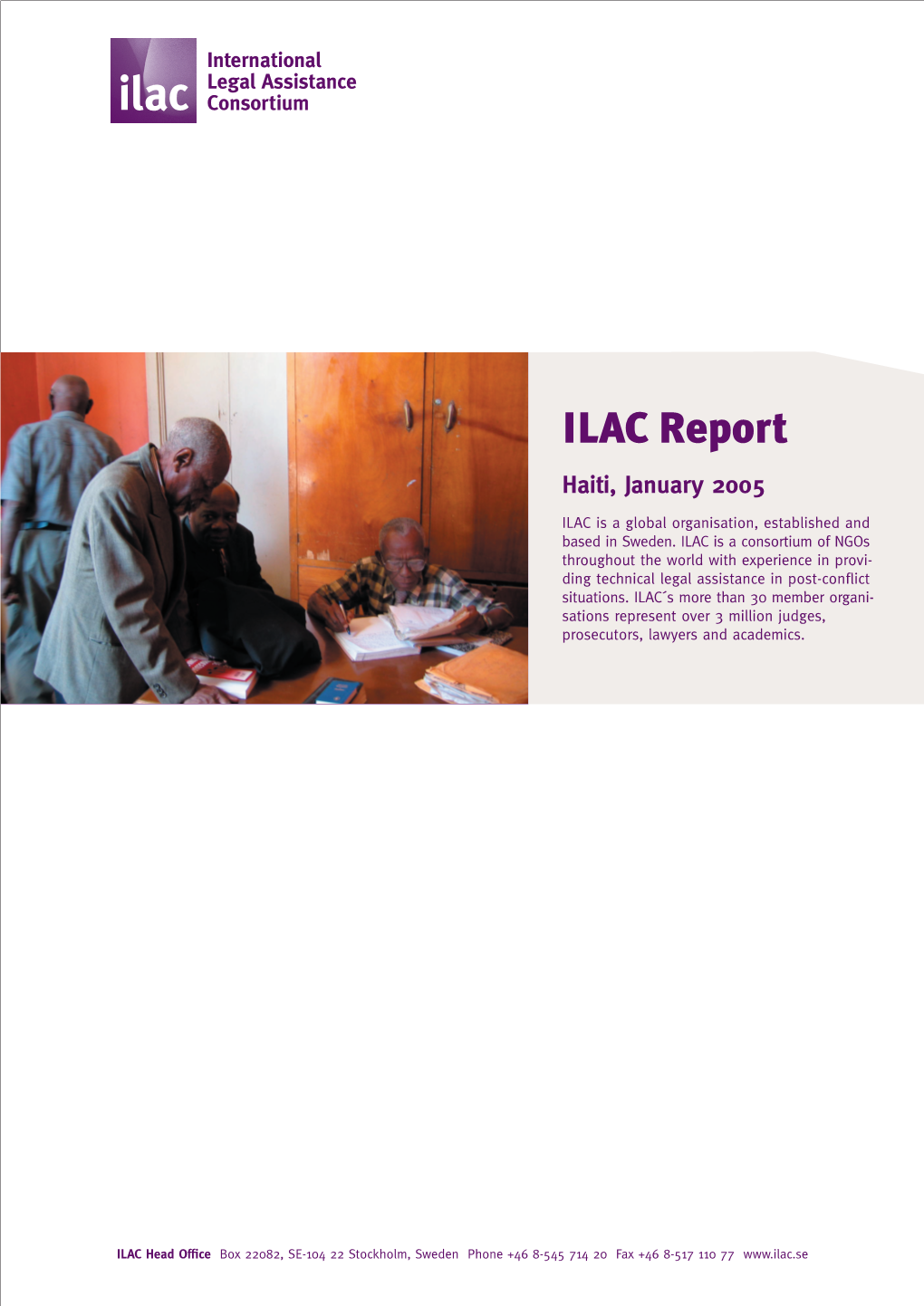 ILAC Report Haiti, January 2005