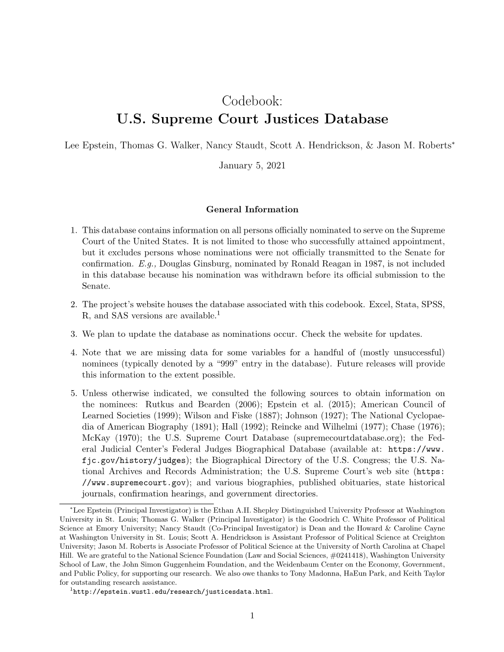 Codebook: U.S. Supreme Court Justices Database