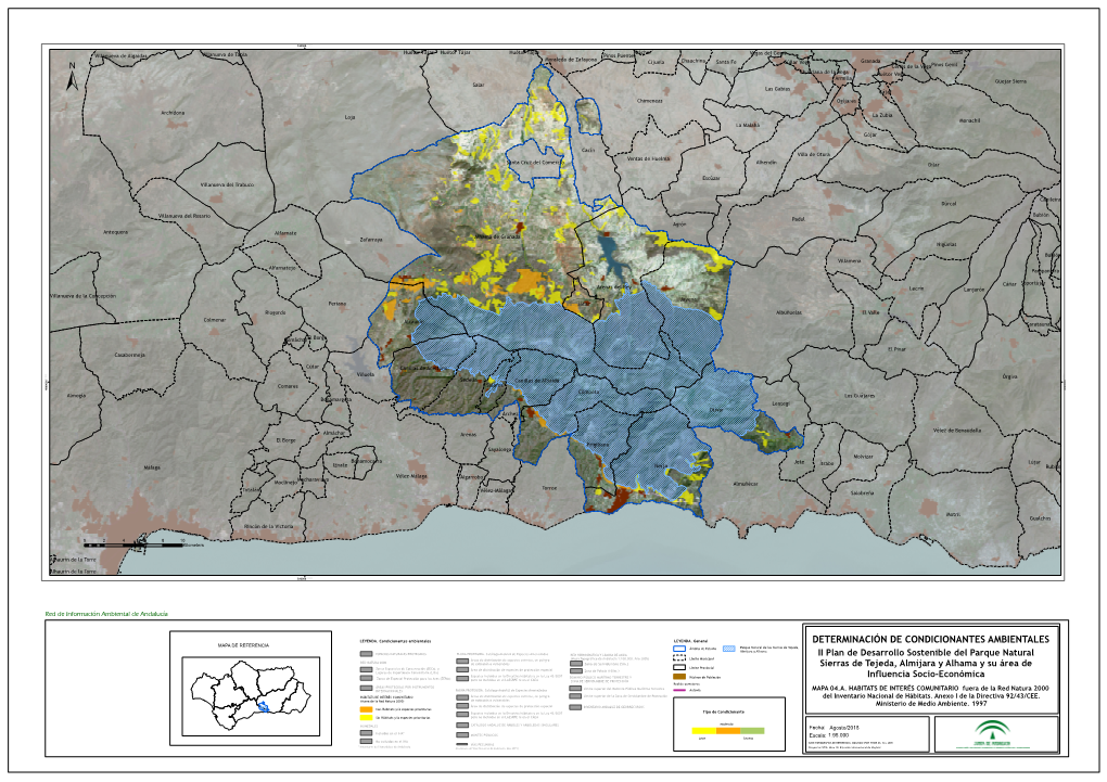 DETERMINACIÓN DE CONDICIONANTES AMBIENTALES Ámbito De Estudio Parque Natural De Las Sierras De Tejeda, Almijara Y Alhama ESPACIOS NATURALES PROTEGIDOS FLORA PROTEGIDA