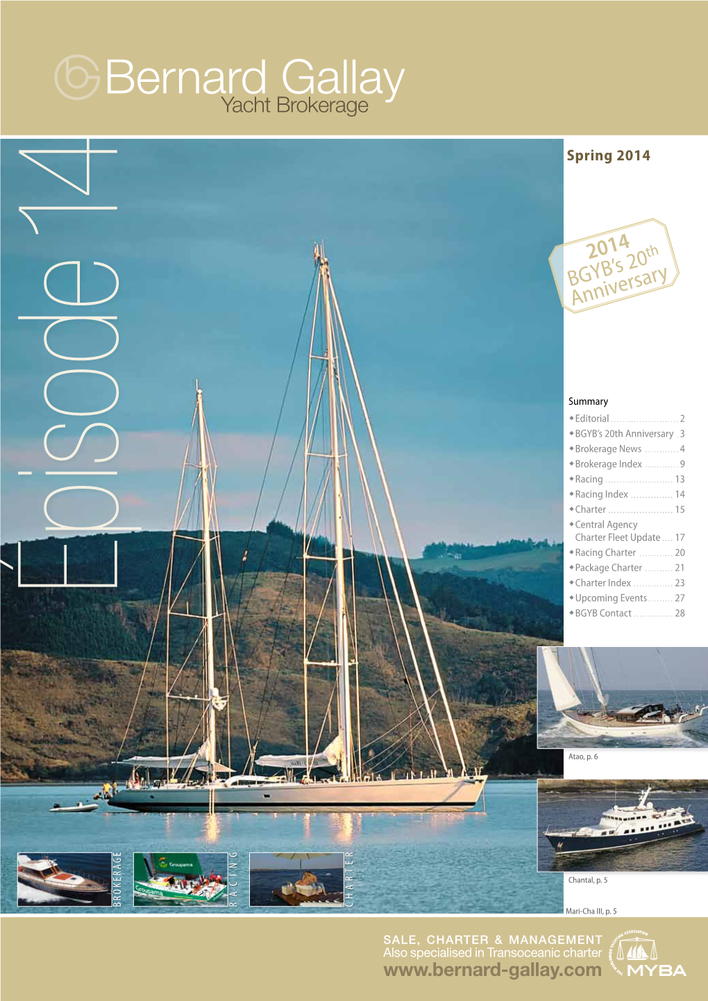 Yacht Brokerage 2014 BGYB's 20 Anniversary