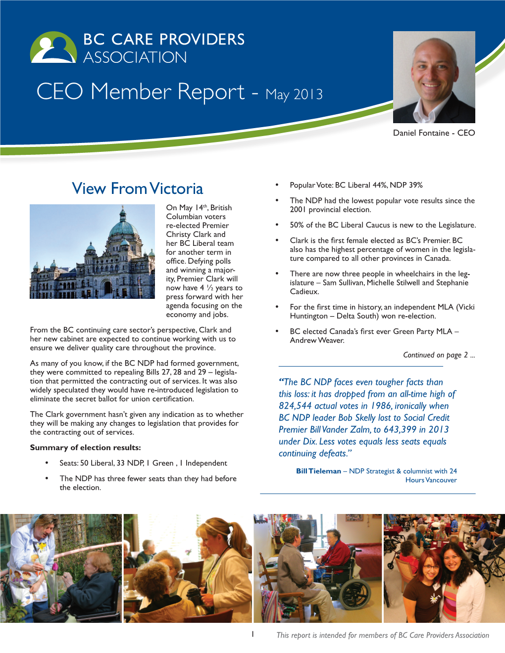 CEO Member Report - May 2013