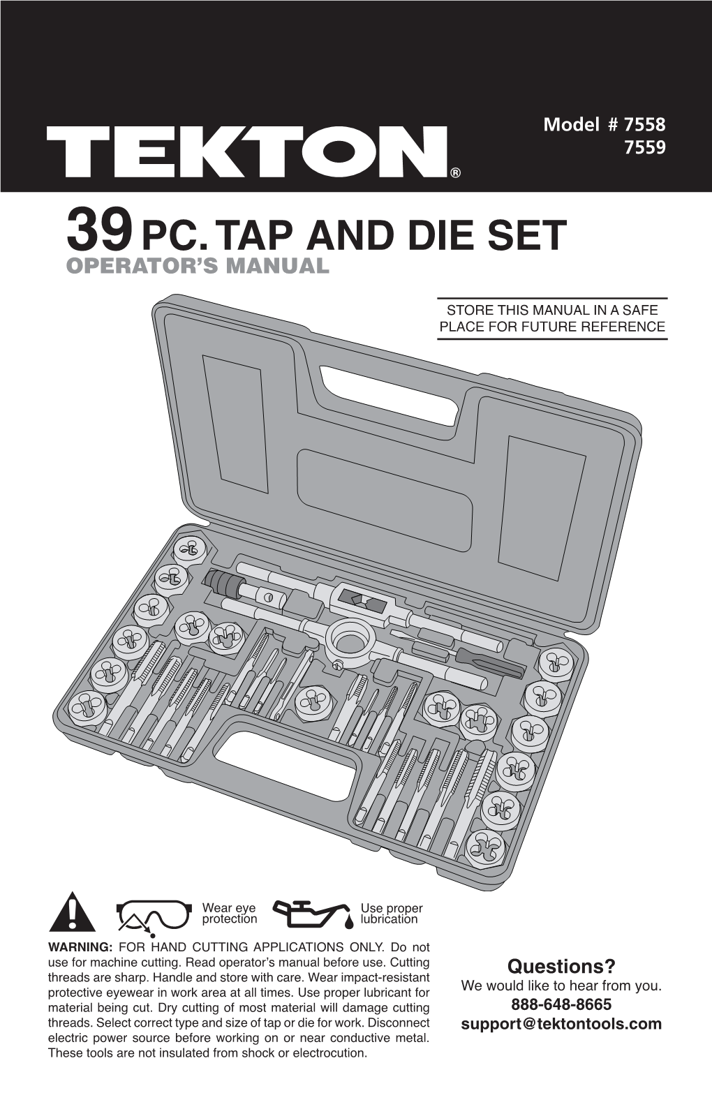 39Pc. Tap and Die