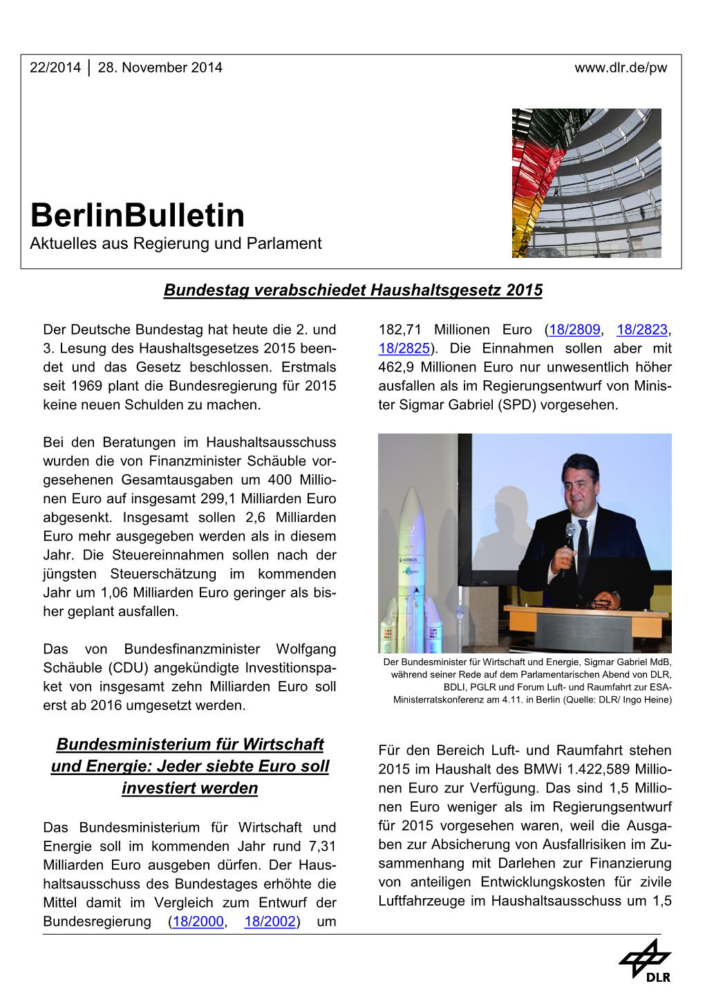 Berlinbulletin Aktuelles Aus Regierung Und Parlament