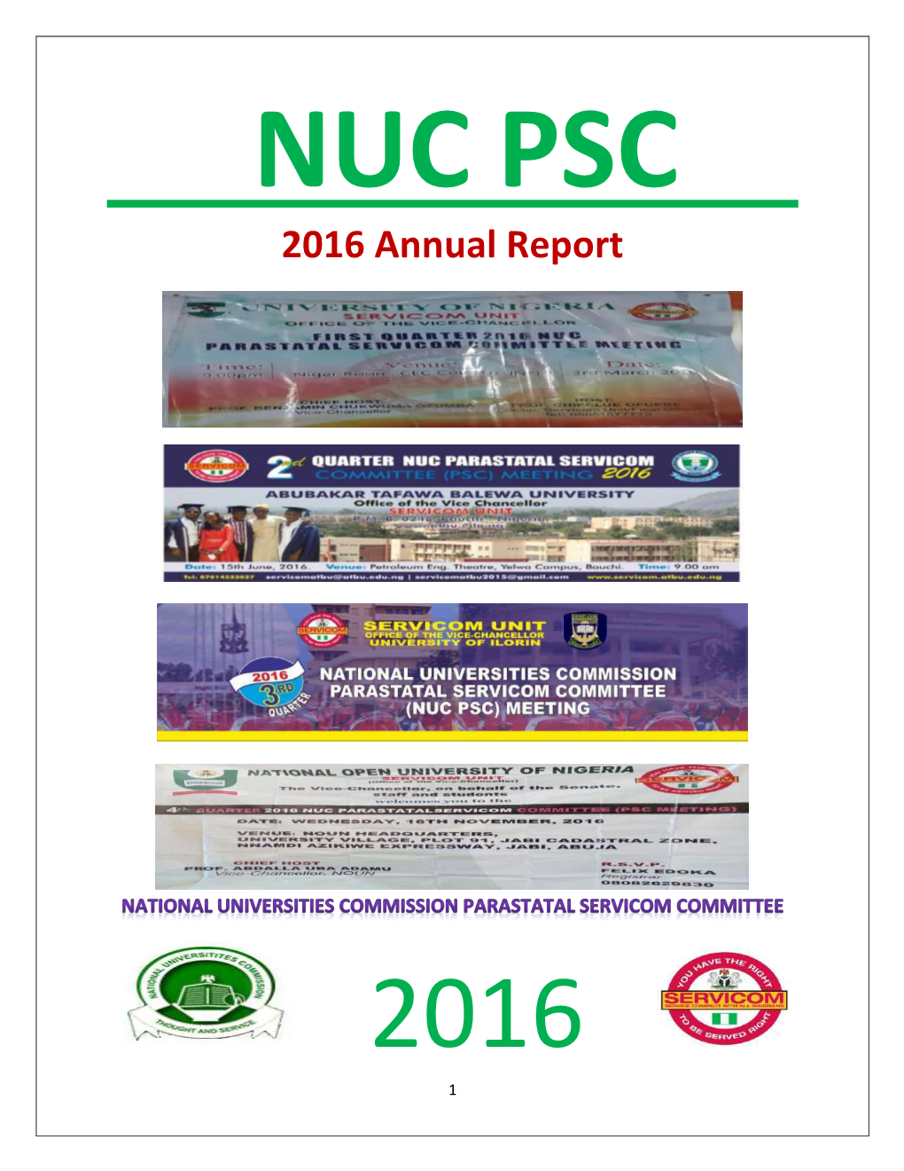 NUC PSC 2016 Annual Report