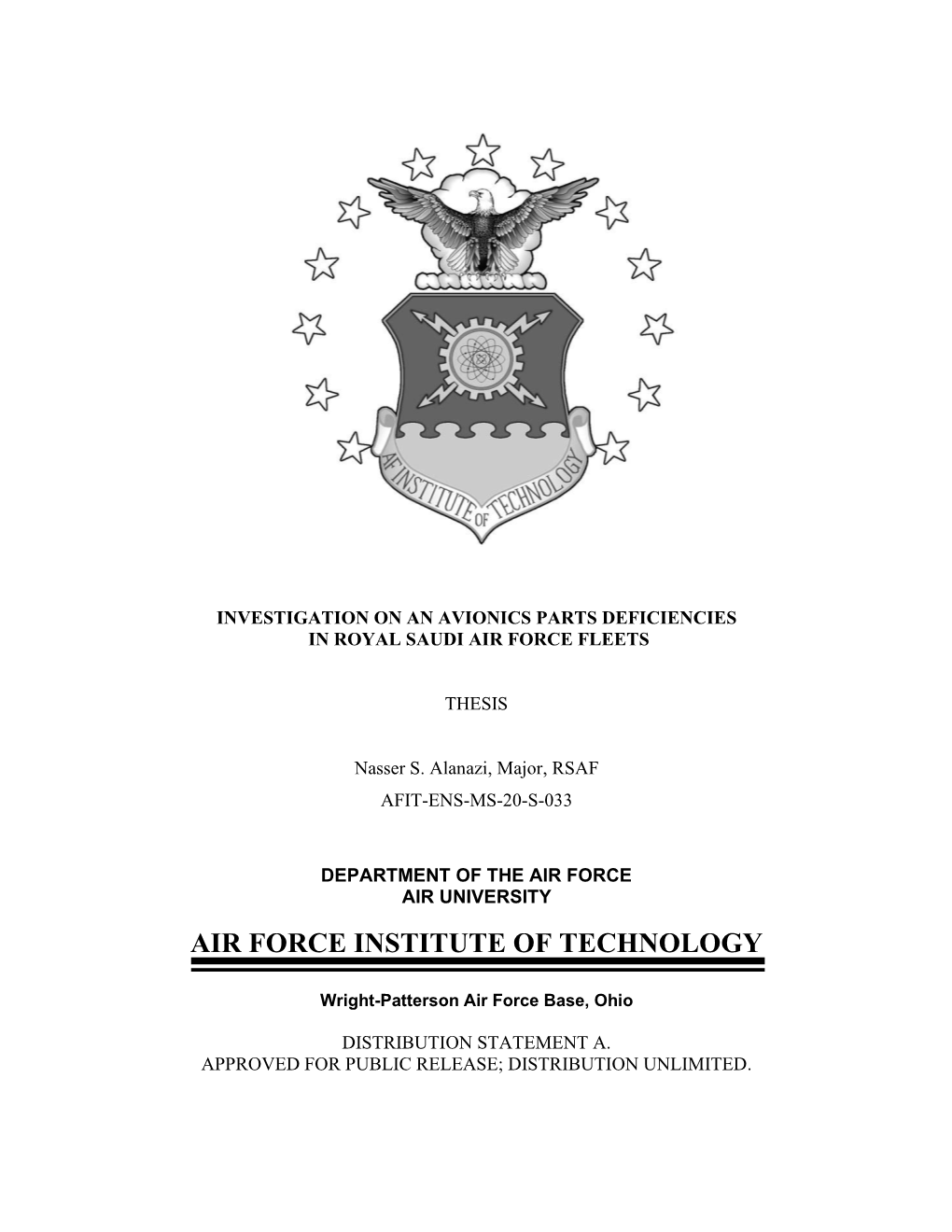 Investigation of an Avionics Part Deficiencies in Royal Saudi Air