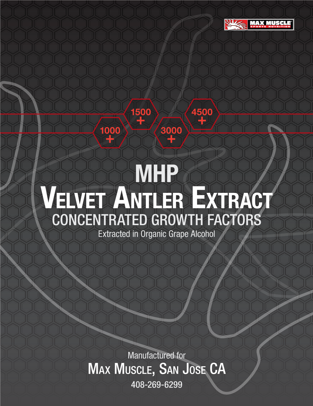 Velvet Antler Extract CONCENTRATED GROWTH FACTORS Extracted in Organic Grape Alcohol