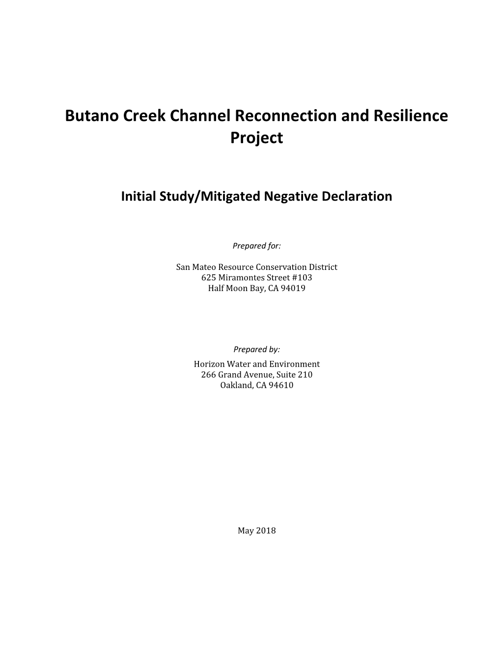 Butano Creek Channel Reconnection and Resilience Project