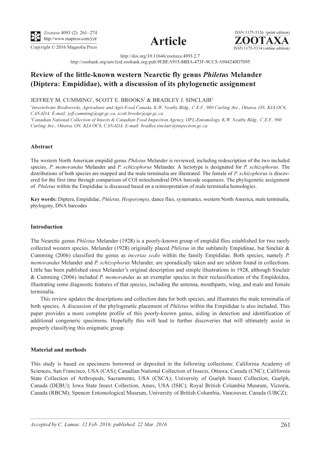 Review of the Little-Known Western Nearctic Fly Genus Philetus Melander (Diptera: Empididae), with a Discussion of Its Phylogenetic Assignment